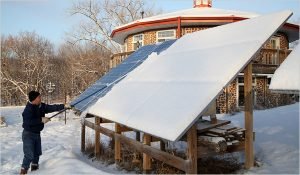 Zonnepanelen in de winter